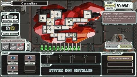 You could use Superluminal 2 ship editor to set up any ship however you want. . Ftl crystal ship